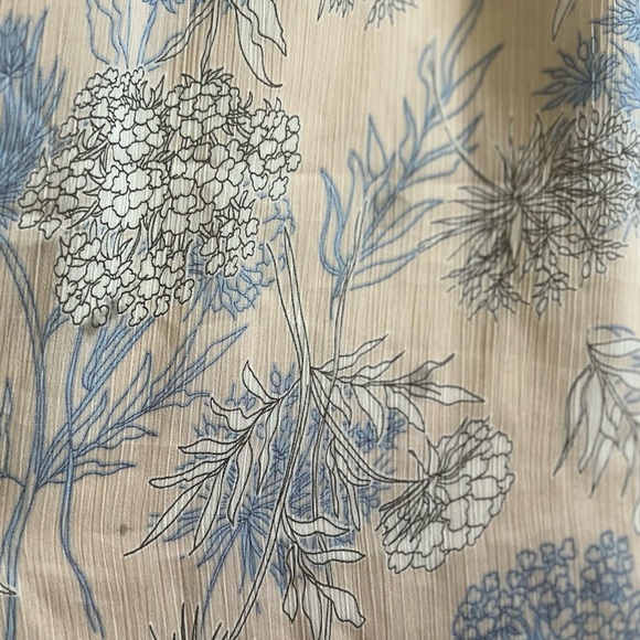 LuLus subtle romance Beige Floral Print Ruffled Midi Dress - Picture 4 of 5